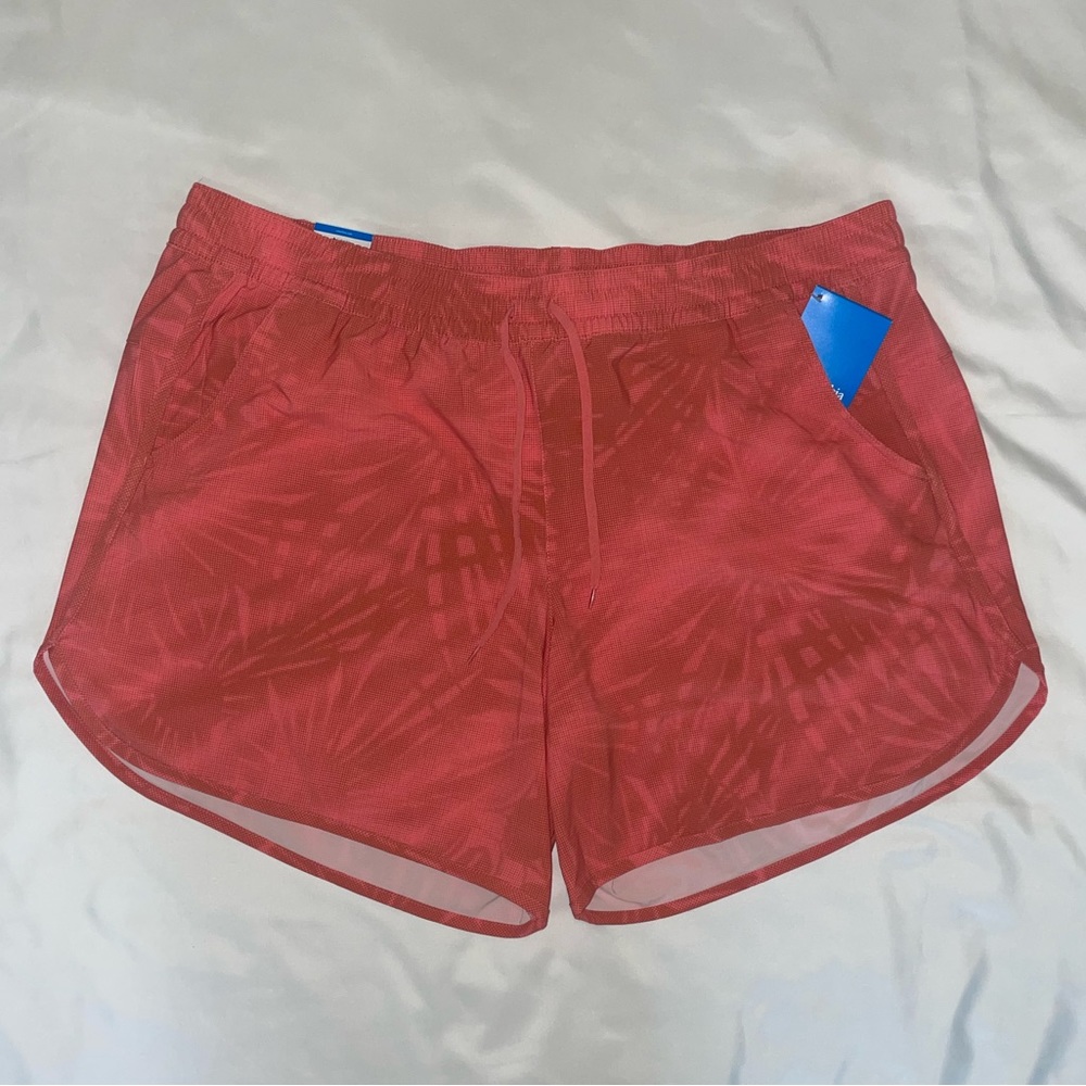 Columbia -  Coral/Orange Athletic Shorts 2X (Plus Size) (Women)